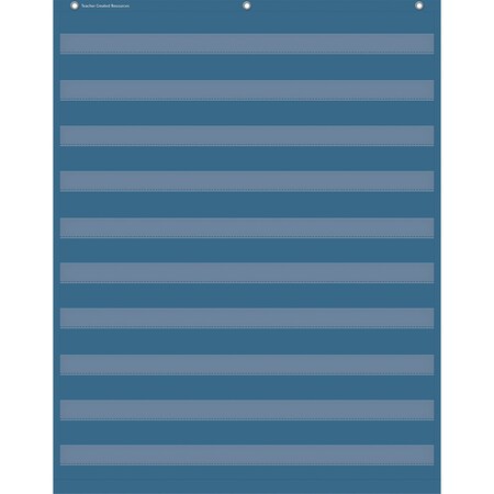 Teacher Created Resources Slate Blue 10 Pocket Chart, 34in. x 44in. TCR20104